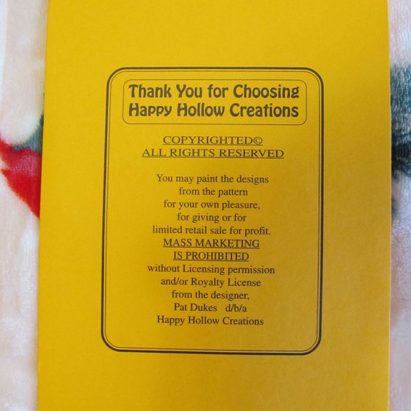 Happy Hollow Creations Tole Painting Pattern Raggedy Randy 35" Uncut - Picture 6 of 10